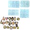 4 Pack of Medical Professional Badge Reel or Phone Grip Molds for UV and Epoxy Resin Art